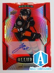 2020-21 Allure RED RAINBOW ROOKIE Autograph JANI HAKANPAA Auto #105